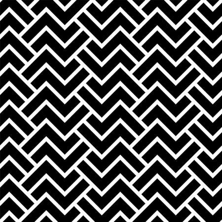 Stripes geometric pattern. A Seamless vector background. Black and white texture. Graphic modern pattern.のイラスト素材
