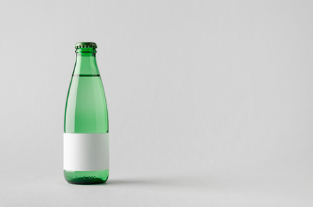 Water Bottle Mock-Up - Blank Labelの写真素材