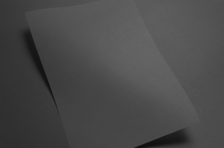 Black A3 Poster Mock-Up - Wavyの写真素材