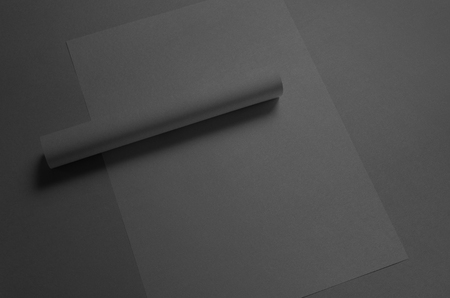 Black A3 Poster Mock-Upの写真素材