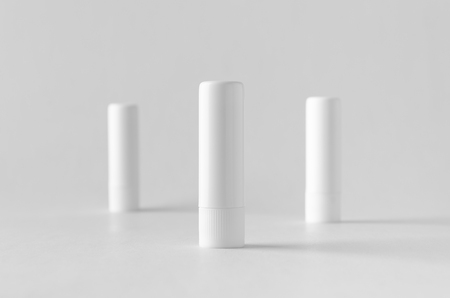Lip balm packaging mock-up.の写真素材