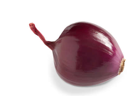 Red onion isolated on white background. Closeupの写真素材