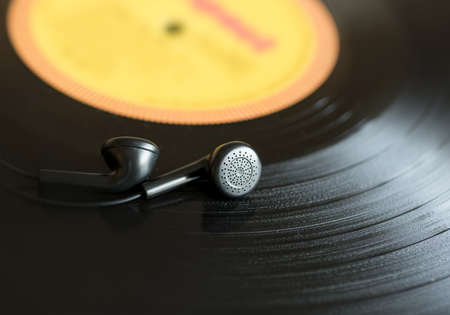 Music vinyl recordの写真素材