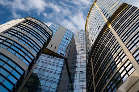 Ukraine, Kiev, - May 19, 2018: Modern office building is business of centerのeditorial素材