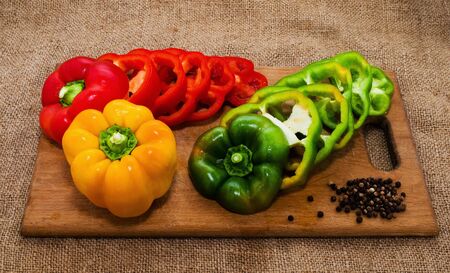 Still life peppersの写真素材