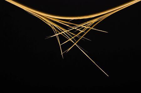 Broken bars on a black background
