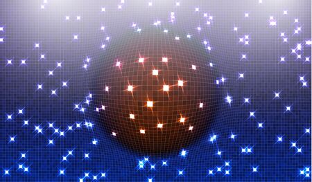 Blur blue gradient background of bright perspective with lighting glowing square. Graphic image templates. Abstract vector Illustration for your business brochureのイラスト素材