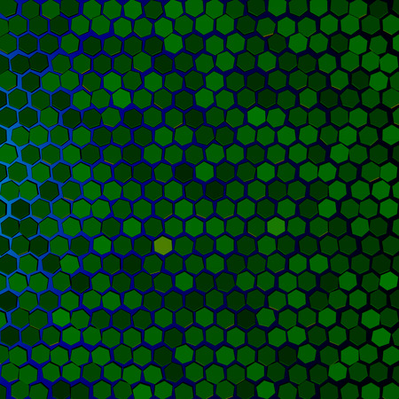 The symmetry of crystals on a blue background. Vector illustration. The backgroundのイラスト素材
