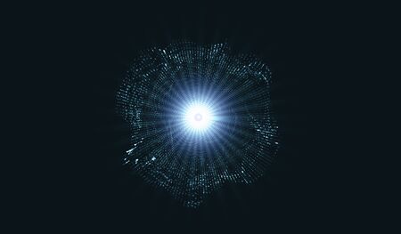 eps10. Energy flows with explosion and a multitude of gloss particlesのイラスト素材