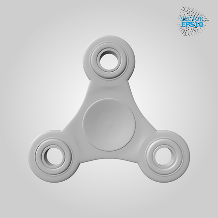 3d Vector illustration of a fidget spinner isolated on white background.のイラスト素材