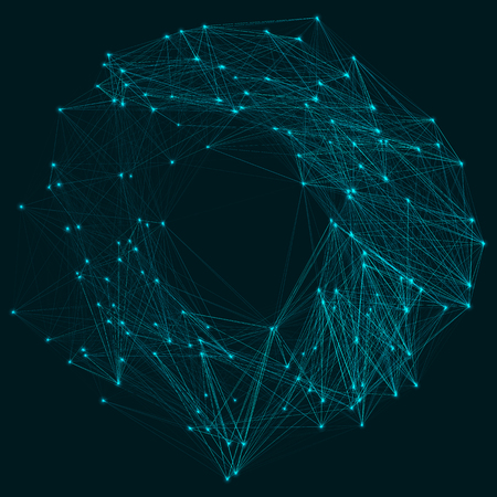 EPS10. 3d geometric vector background for business or science presentation.のイラスト素材