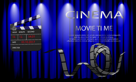 Elements of the film industry.のイラスト素材