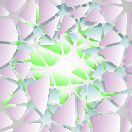 The geometric figure of the cube is made up of segments in the Voronoi style. illustration. 3d illustrationのイラスト素材