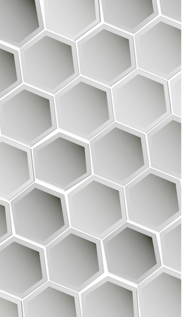 eps10. Hexagon vector texture. Hexagonal grid repeat pattern. Geometric pattern monochrome structure, graphic hexagon repeat background illustrationのイラスト素材