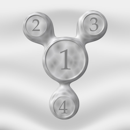 eps10. vector abstract 3d paper infographic elements.Metaball infographics.のイラスト素材
