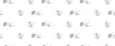 Seamless pattern of chairs with shadows on the floor. Vector background.のイラスト素材