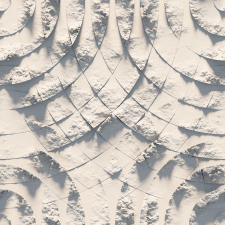 Seamless Texture of treated natural stone with damage. Old style. Wall surface.の写真素材