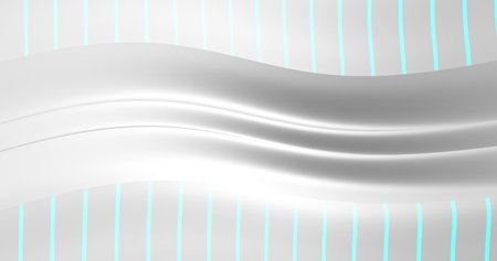 Abstract vector image of a curved line in light gray color.のイラスト素材
