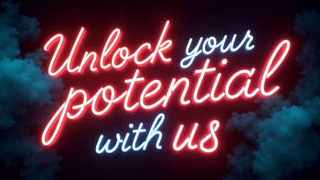Handwriting text writing Unlock Your Potential With Us. Conceptual photo Do not be afraid of what...