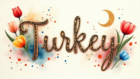 Word written turkey
