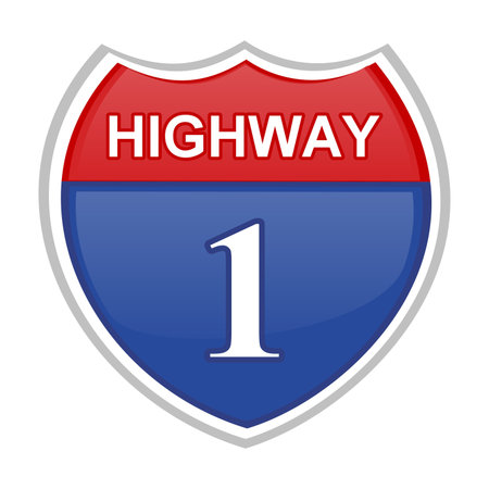 Highway signの写真素材