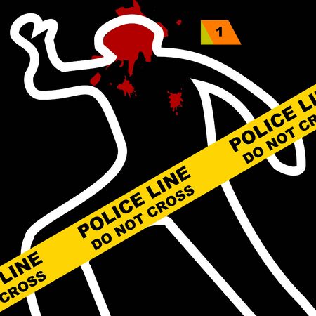 Crime sceneの写真素材