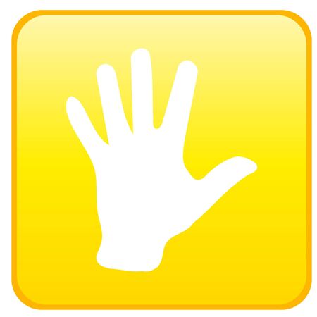 Web button - handのイラスト素材