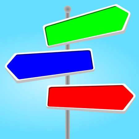 direction sings  の写真素材