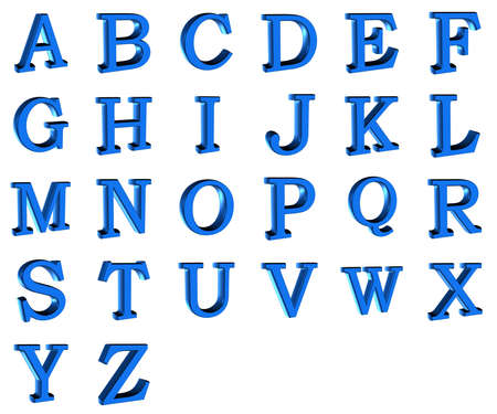 3d alphabet  の写真素材