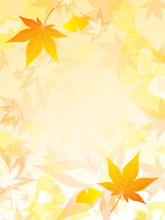 Maple and ginkgo carpetのイラスト素材