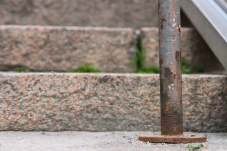 Stairs and the groundの写真素材