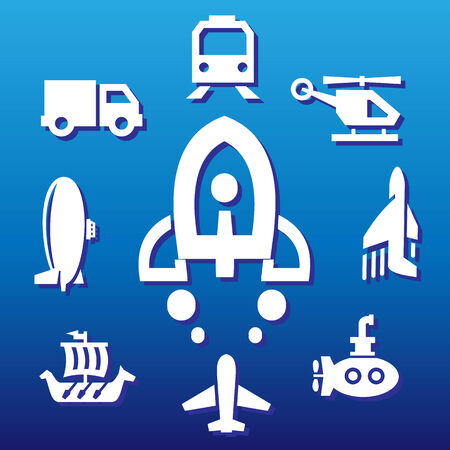 Vehicles Collectionのイラスト素材