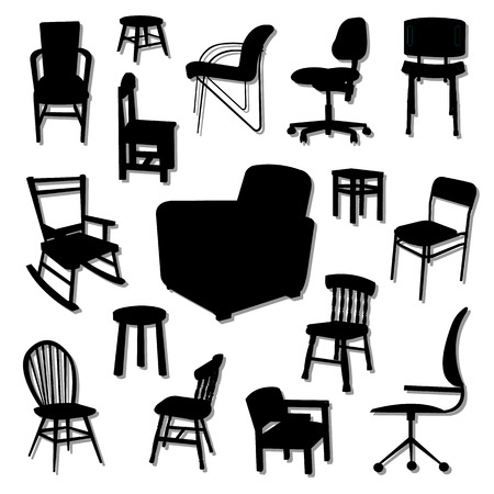 Chair Vectors Setsのイラスト素材