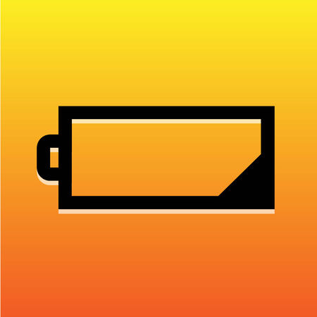 Low battery icon great for any use. Vector EPS10.のイラスト素材
