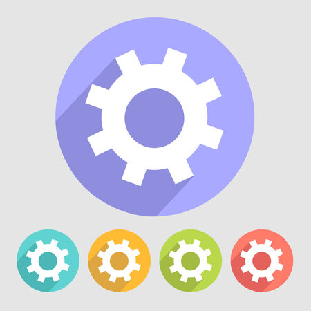 Gear icons set great for any use, Vector EPS10.のイラスト素材