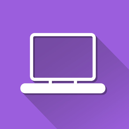 Computer Notebook icon great for any use. Vector EPS10.のイラスト素材