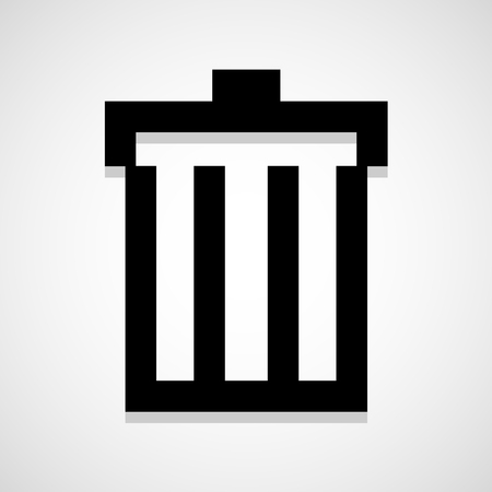 Trash icon great for any use. Vector EPS10.のイラスト素材