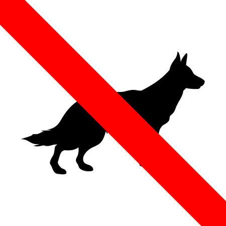 No dogs sign icon great for any use. Vector EPS10.のイラスト素材