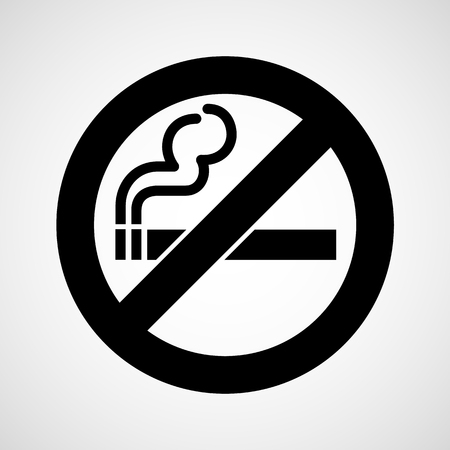 No smoke icon great for any use. のイラスト素材