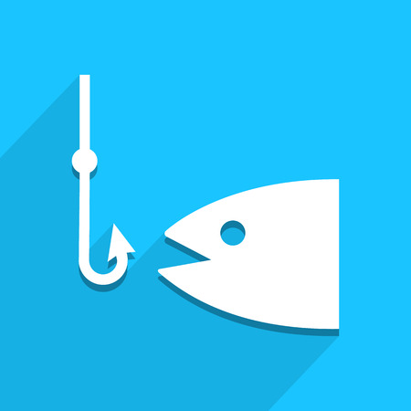 Fishing icon great for any use.のイラスト素材