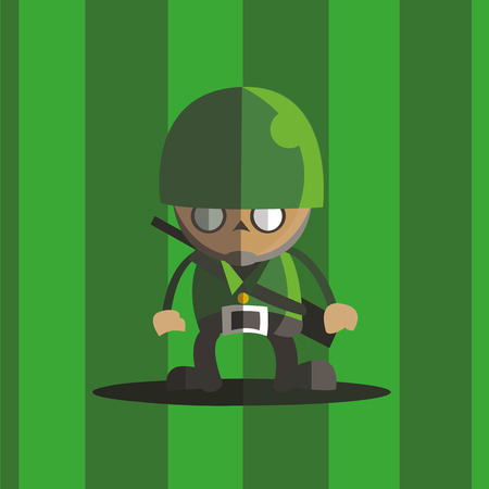 Army soldier icon great for any use.のイラスト素材
