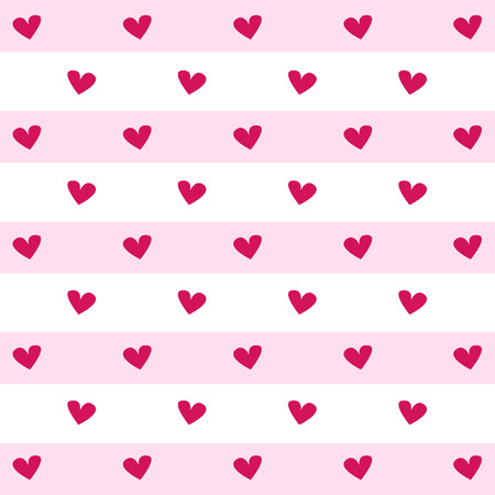 Pink heart on pink and white background. 