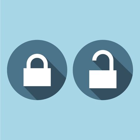 Lock and Unlock icon great for any use. のイラスト素材