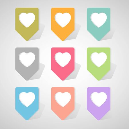heart icon great for any use.のイラスト素材