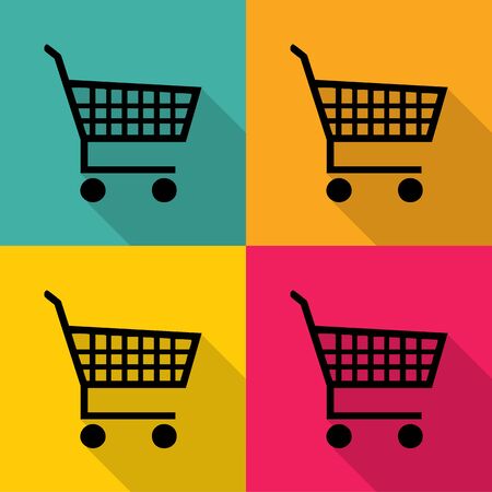 shopping cart icons set great for any use. のイラスト素材