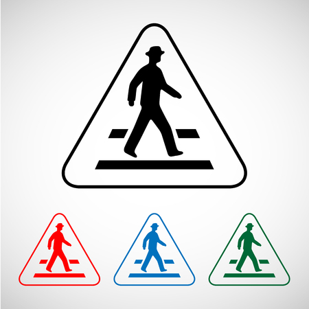 crosswalk icon great for any use.のイラスト素材
