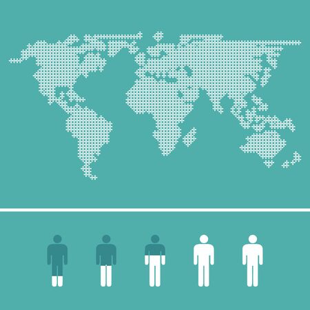 World map icon great for any use.のイラスト素材