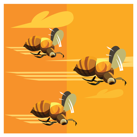 Bee Mascot cartoon great for any use. のイラスト素材