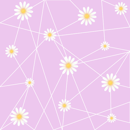 white flower with purple background pink abstract wallpaper great for any use. のイラスト素材