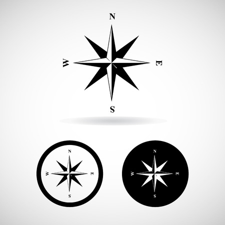 compass icons set great for any use.のイラスト素材